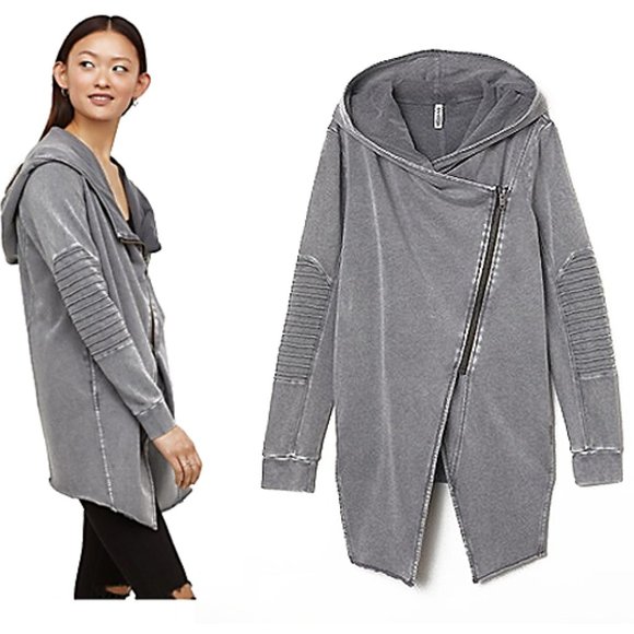 hooded sweatshirt cardigan h&m